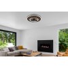 Trevino Ventilateur de plafond lumineux Luminaires Globo Lighting LED Écru, Noir, 1 lumière, Télécommandes