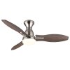 Gale Ventilateur de plafond lumineux Luminaires Globo Lighting LED Couleur bois, Écru, Nickel mat, 1 lumière, Télécommandes