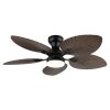 Elise Ventilateur de plafond lumineux Luminaires Globo Lighting LED Écru, Noir, 1 lumière, Télécommandes