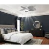Elise Ventilateur de plafond lumineux Luminaires Globo Lighting LED Gris, Blanc, 1 lumière, Télécommandes