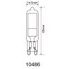 Luminaires Globo Lighting G9 4 Watt blanc chaud 600 Lumen