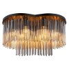 Gorley Plafonnier Luminaires Globo Lighting Noir, 6 lumières