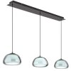Avila Suspension Luminaires Globo Lighting LED Chrome, Noir, 1 lumière, Télécommandes