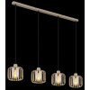Alfred Suspension Luminaires Globo Lighting Sable, 4 lumières