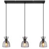 Massey Suspension Luminaires Globo Lighting Noir, 3 lumières