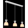 Massey Suspension Luminaires Globo Lighting Blanc, 3 lumières