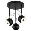 Donovan Plafonnier Luminaires Globo Lighting LED Chrome, Noir, 1 lumière