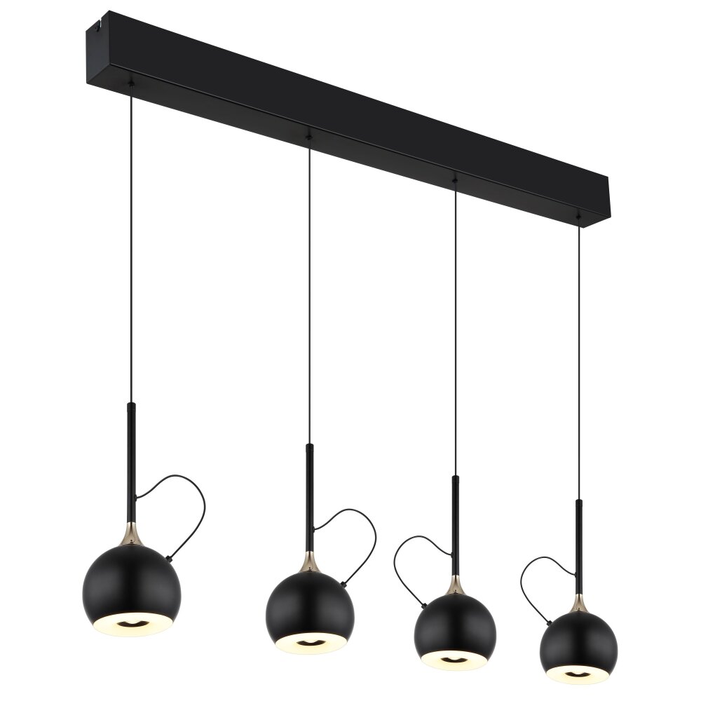 Donovan Suspension Luminaires Globo Lighting LED Chrome, Noir, 1 lumière main product photo