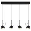 Donovan Suspension Luminaires Globo Lighting LED Chrome, Noir, 1 lumière