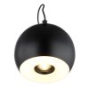 Donovan Applique murale Luminaires Globo Lighting LED Chrome, Noir, 1 lumière