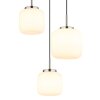 Kladora Suspension Luminaires Globo Lighting Nickel mat, 3 lumières