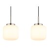 Kladora Suspension Luminaires Globo Lighting Nickel mat, 3 lumières