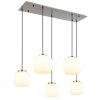 Kladora Suspension Luminaires Globo Lighting Nickel mat, 5 lumières