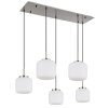 Kladora Suspension Luminaires Globo Lighting Nickel mat, 5 lumières