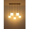 Kladora Suspension Luminaires Globo Lighting Nickel mat, 5 lumières