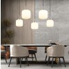 Kladora Suspension Luminaires Globo Lighting Nickel mat, 5 lumières