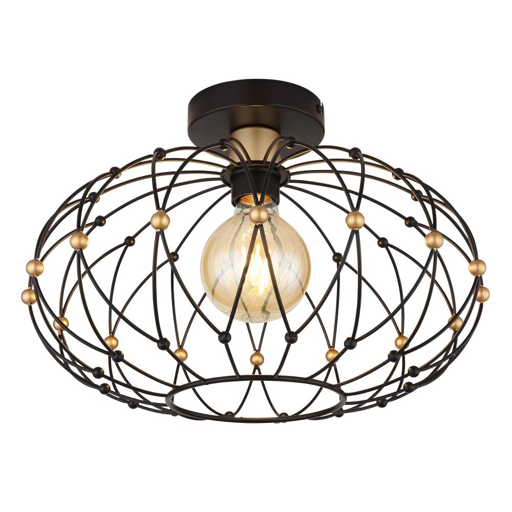 Greys Plafonnier Luminaires Globo Lighting Noir, 1 lumière main product photo