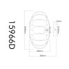 Greys Plafonnier Luminaires Globo Lighting Noir, 1 lumière