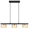 Higgins Suspension Luminaires Globo Lighting Or, Noir, 3 lumières