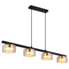 Higgins Suspension Luminaires Globo Lighting Or, Noir, 4 lumières