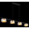 Higgins Suspension Luminaires Globo Lighting Or, Noir, 4 lumières