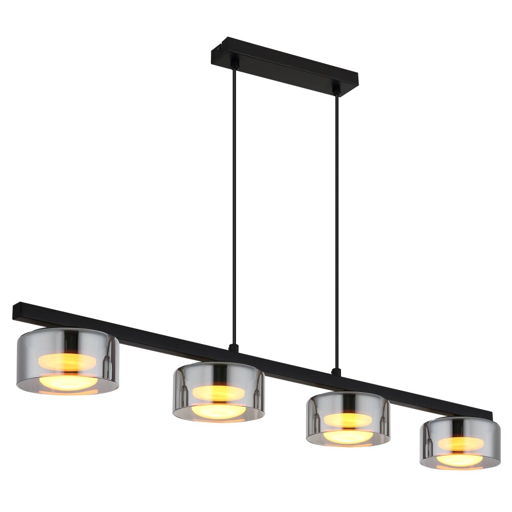 Higgins Suspension Luminaires Globo Lighting Noir, 4 lumières main product photo