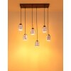 Felicia Suspension Luminaires Globo Lighting Noir, 6 lumières