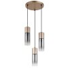 Annika Suspension Luminaires Globo Lighting Brun, 3 lumières
