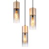 Annika Suspension Luminaires Globo Lighting Brun, 3 lumières