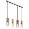 Annika Suspension Luminaires Globo Lighting Brun, 4 lumières