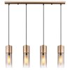 Annika Suspension Luminaires Globo Lighting Brun, 4 lumières