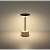 Laurena Lampe à poser Luminaires Globo Lighting LED Chrome, Gris, Noir, 1 lumière