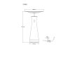 Travertin Lampe à poser Luminaires Globo Lighting LED Gris, 1 lumière
