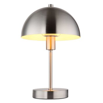 Lampe Champignon  Atoma Lampe à poser Luminaires Globo Lighting Nickel mat, 1 lumière