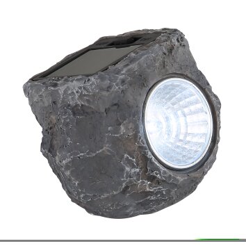 Al Lampe solaire Luminaires Globo Lighting LED Gris, 1 lumière
