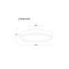 Doro Plafonnier Luminaires Globo Lighting LED Gris, Argenté, 1 lumière