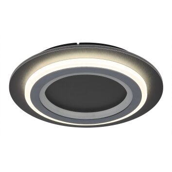 Jayden Plafonnier Luminaires Globo Lighting LED Noir, 1 lumière, Télécommandes, Changeur de couleurs