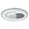 Ruiz Plafonnier Luminaires Globo Lighting LED Argenté, Blanc, 1 lumière