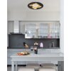 Obscura Plafonnier Luminaires Globo Lighting LED Noir, 1 lumière