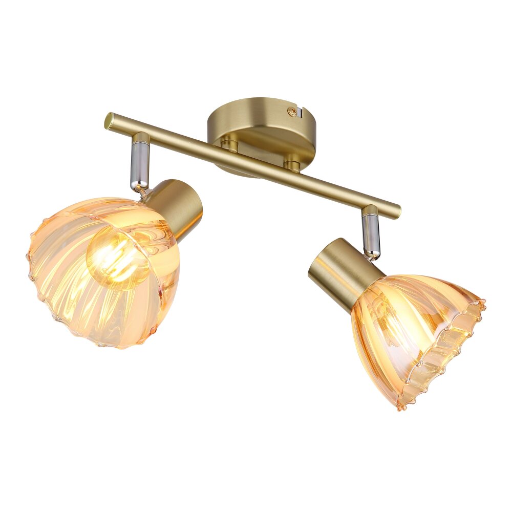 Zachery Plafonnier Luminaires Globo Lighting Laiton, 2 lumières main product photo