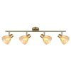 Zachery Plafonnier Luminaires Globo Lighting Laiton, 4 lumières