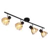 Zachery Plafonnier Luminaires Globo Lighting Noir, 4 lumières