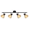 Zachery Plafonnier Luminaires Globo Lighting Noir, 4 lumières