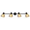 Zachery Plafonnier Luminaires Globo Lighting Noir, 4 lumières