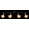 Zachery Plafonnier Luminaires Globo Lighting Noir, 4 lumières