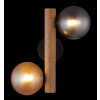 Riha Applique murale Luminaires Globo Lighting Brun foncé, Noir, 2 lumières