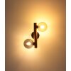 Riha Applique murale Luminaires Globo Lighting Brun foncé, Noir, 2 lumières
