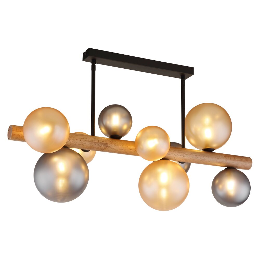 Riha Plafonnier Luminaires Globo Lighting Brun foncé, Noir, 9 lumières main product photo