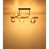 Riha Plafonnier Luminaires Globo Lighting Brun foncé, Noir, 9 lumières