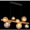Riha Suspension Luminaires Globo Lighting Brun foncé, Noir, 9 lumières Riha Suspension Luminaires Globo Lighting Brun foncé, Noir, 9 lumières